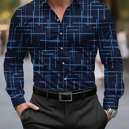 Men's Stylish Red Floral Print Dress Shirt - Casual Long Sleeve Button-Up Design Spring Fashion Shirt Floral Print Shirt