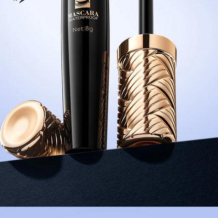 5D Waterproof Mascara Lengthens Eyelashes Extension Black Silk Fiber Mascara Female Makeup Cosmetic Waterproof Mascara