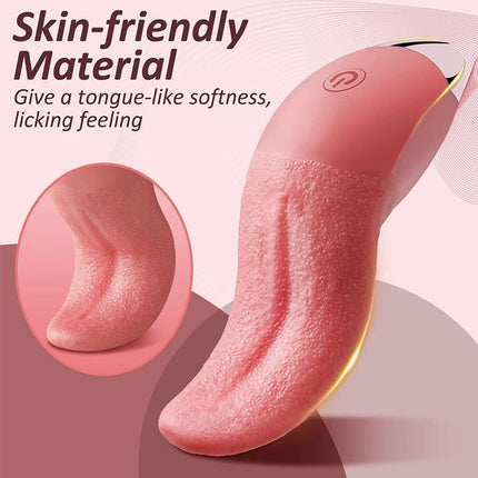 Powerful Clitoral Tongue Licking Vibrator for Women Clit Nipples G-Spot Stimulator Female Vagina Massager Vibrator Adult Sex Toy