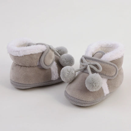 Newborn Booties Baby Socks Shoes Girl Winter Warm Cute Toddler Prewalkers Soft Anti-slip Infant Newborn Crib Crawl Shoes