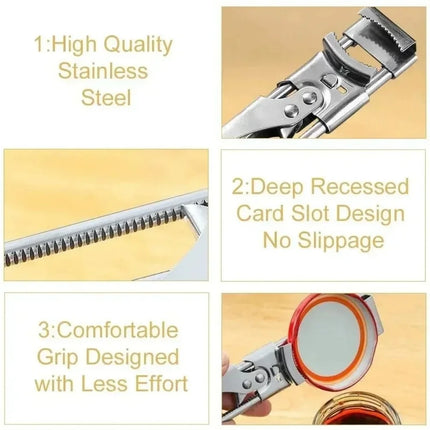 Heavy Duty Stainless Steel Adjustable Multi Function Labor Saving Bottle Jar Can Opener Easy Grip Kitchen Tool Accessories