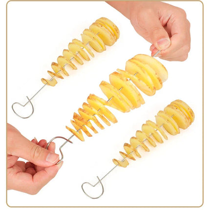 Whirlwind Potato Spiral Cutter Potato Tower Making Machine Vegetable Slicer Creative Vegetable Tools Kitchen Accessories Gadgets
