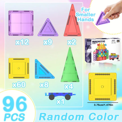 3.75cm Mini Magnetic Tiles Educational Magnetic Building Blocks Set Toy For Kids Children Holiday Gift
