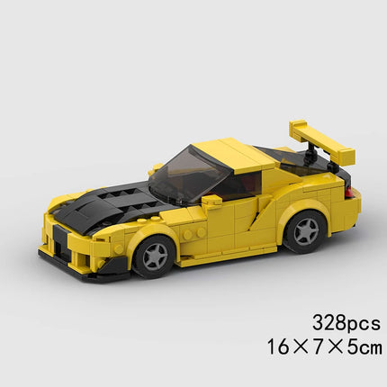 MOC Speed Sports Super Race Car Model Building Blocks DIY Bricks City Technical Rally Great Racing Vehicle Christmas Gift Toy