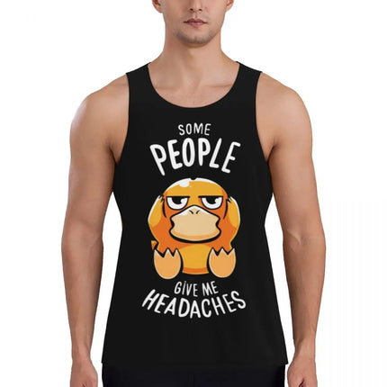Pokemoned Gym Gengar Compression Muscle Tank Top Mens Gym Sleeveless Tees Sports Wear Male Bodybuilding Fitness Training Vest