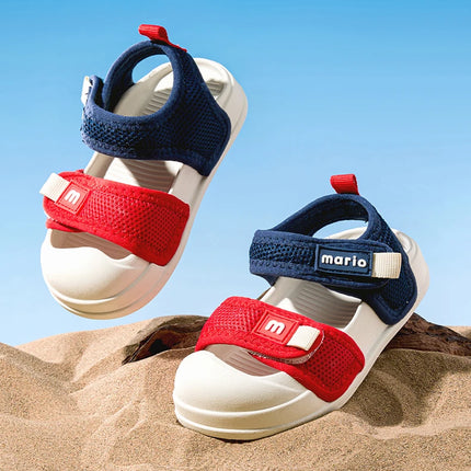 Cheerful Mario Children's Sandals Boys Girls Outdoor Sport Sandals for Kids