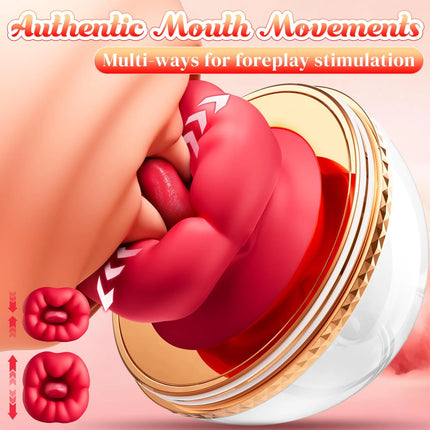 Portable Breast Sucking Massager with Lick Suction Clitoris Bite Vibrator Women Pleasure Sexual Toy for Female Sexual Wellbeing