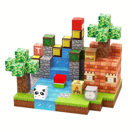 150-Piece Magnetic Building Blocks Set STEM Educational Toys Festive Fun Choice Includes 6 Shapes Can Build 3D Models Perfect Ea