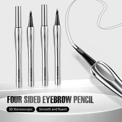 1PC fine pointed eyebrow pencil, smooth and easy to control, durable, waterproof and sweat proof, non fading