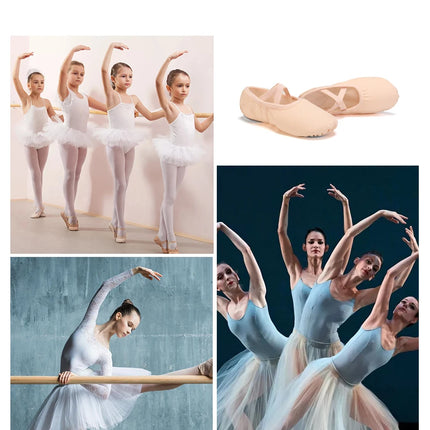 Women Ballet Shoes Girls Dance Slippers Split Sole Gymnastics Yoga Dancing Shoes Canvas Children Adult Ballerina Shoes