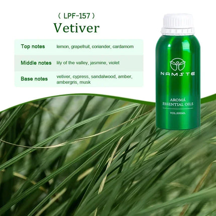 NAMSTE 500ML Fruity Natural Essential Oil Citrus Coconut Premium sandalwood Difuser Essential Oil humidifier Gardenia Vetiver