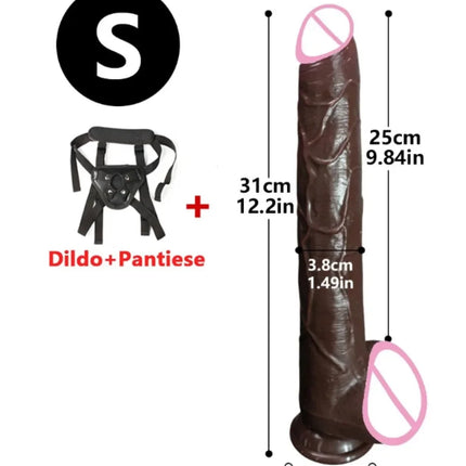 13.3in Super Long Penis Dildo Realistic Soft Dildo With Suction Cup Anal Sex Toys For Men Women Masturbator Huge Phallus