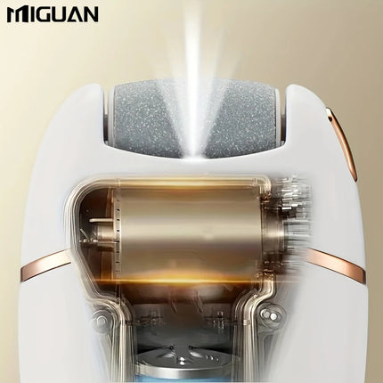 White foot grinding machine, USB charging, easy to carry and use, remove dead skin and calluses from feet