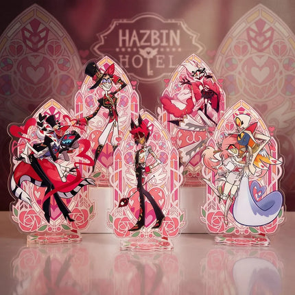 15CM Acrylic Standee Alastor Alastor Vox Anime Peripheral Desktop Ornament Decoration Valentine's Day Gift key chain