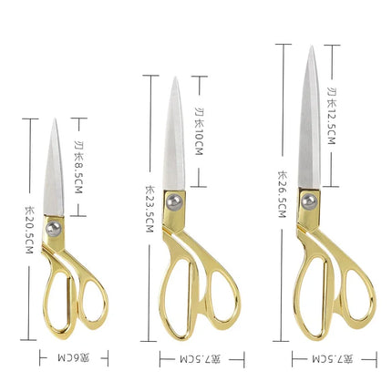 Tailor Scissors Galvanized Alloy Stainless Steel 8/9/10Inch Large Scissors for Clothes Fabric Sewing Scissors Needlework Shears