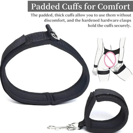 Adjustable Adult SM Hand And Leg Straps Restraints for Couples BDSM Sex Toys for Men Women Erotic Games Restraints Bondgae