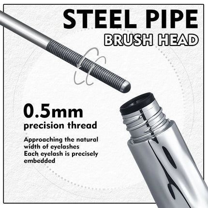 Life Girls 0.05MM Steel Pipe gravity Mascara Waterproof Long-lasting Thick Eyelash Primer Easy to Use Suitable for Beginners