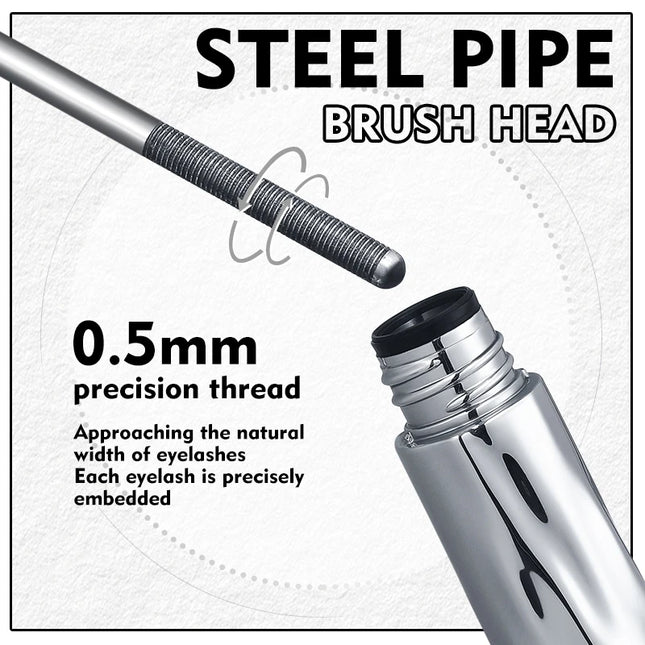 Life Girls 0.05MM Steel Pipe gravity Mascara Waterproof Long-lasting Thick Eyelash Primer Easy to Use Suitable for Beginners