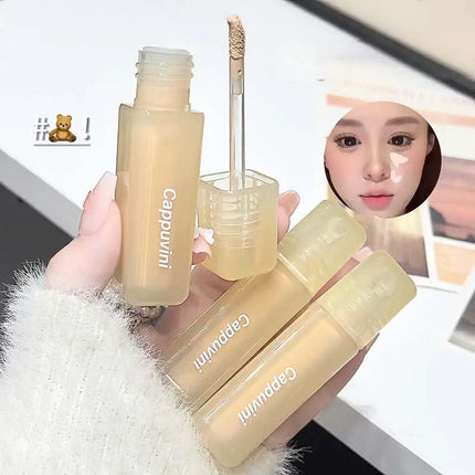 Velvet Matte Liquid Concealer Highlighter Long-Lasting Moisturize Cover Acne Marks Dark Circles Skin Brightening Makeup