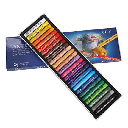 KUPTOOL Oil Pastel Set, Professional Painting Soft Oil Pastels Drawing Graffiti Art Crayons Washable Round Non Toxic Pastel Sti