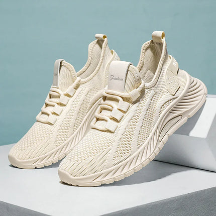 Women Casual Shoes Fashion Breathable Walking Mesh Flat Shoes Sneakers Women 2025 Gym Vulcanized Shoes White Female Footwear