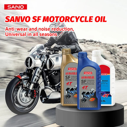 SANVO motorcycle oil 4T 15w40 for Motorcycle Engine Maintenance and Care motorcycle lubricant 0.9L