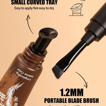5 Color Peel-off Eyebrow Gel Cream Quick-Drying Lasting Tearing Eyebrow Dye Glue Waterproof Brow Tattoo Eyebrow Enhancer Tint