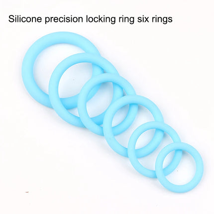 3/6Pcs Silicone Lock Ring for Men Ejaculation Delay Screw Eye Penis Ring Foreskin Hindrance Adult Sexual Health Product