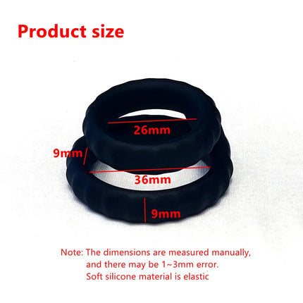 Penis Ring Reusable Silicone Semen Cock Ring Penis Enlargement Delayed Ejaculation Sex Toys For Men