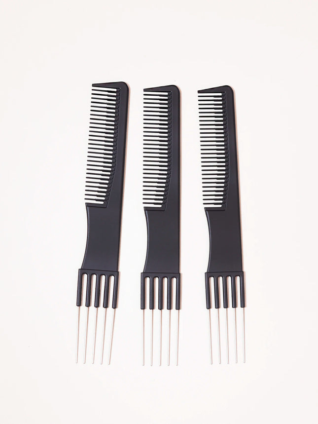 3PCS Professional Hair Dye Combs – Double-Sided Design, Stainless Steel Metal, Hair Styling Tool for Real Hair Wigs