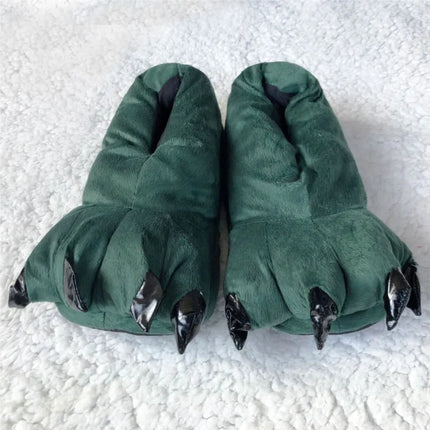 Blue Stitch Animal Paw Slippers For Boy Girl Unisex Kids Monster Claw Slippers Cartoon Soft Plush Warm Home Slippers Child Shoes