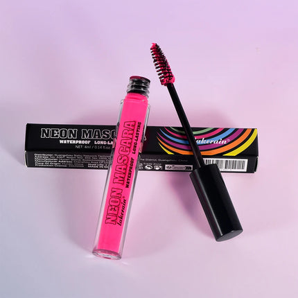 Color Mascara Thick Curl Waterproof Natural Eyelash Long Lasting Blue White Green Pink Luminousk Eye Makeup Korean Cosmetics