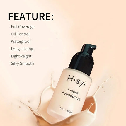 Liquid foundation - Oil-control & long-lasting matte finish, water-resistant, even out skin tone - Perfect natural Korean makeup