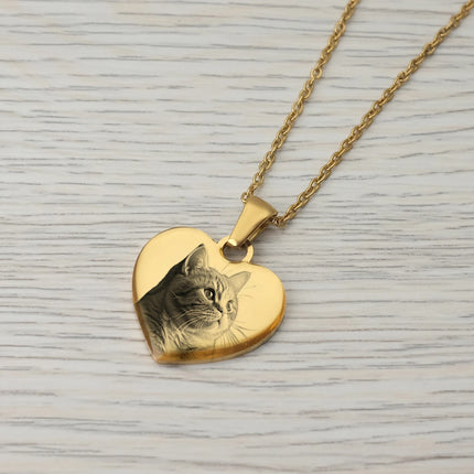 Picture Necklace Personalized for Women,Custom Photo Love Heart Projection Pendant,Customized Valentine's Day gift,gifts for mom