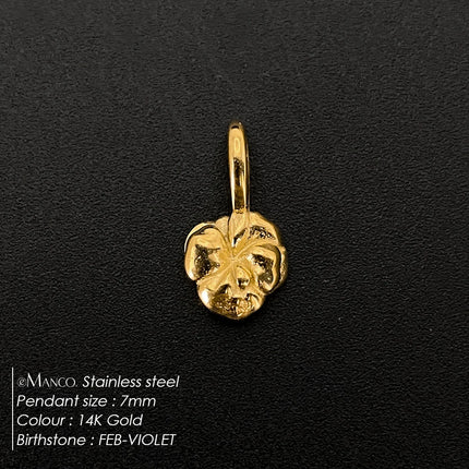 eManco Gold Color Stainless Steel Diverse Flower Charms Natural Style for DIY Jewelry  Everyday Use Factory Direct Sales