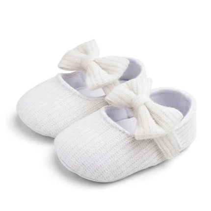 Baby Girls Knitted Floral Prewalker Shoes Anti-Slip Cotton Soft Sole Toddler First Walkers Summer Infant Footwear 0-18 Months