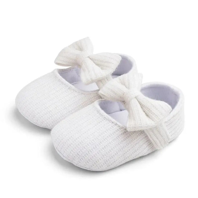 Baby Girls Knitted Floral Prewalker Shoes Anti-Slip Cotton Soft Sole Toddler First Walkers Summer Infant Footwear 0-18 Months