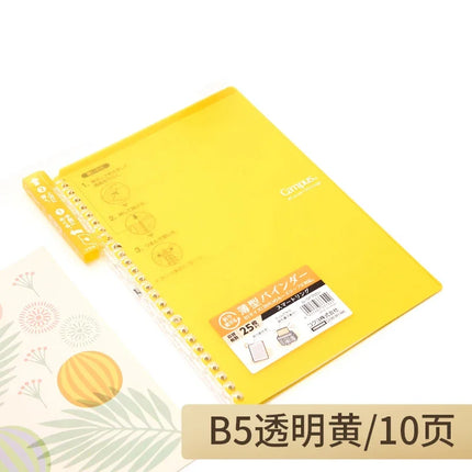 Japan Kokuyo Campus Smartring Loose-leaf Notebook Transparent Coil Loose-leaf Notebook A5/B5 10 Sheets Paper Convenient Notebook