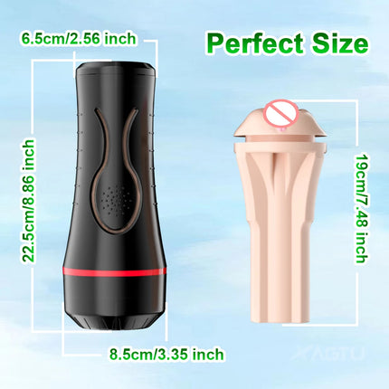 Manual Male Masturbation Cup Silicone Realistic Vagina Clitoris Pocket Pussy Endurance Exercise Adult Goods Sex Toy for Men