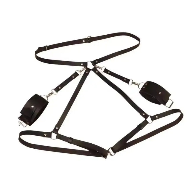 New SM Leather Binding And Binding Leg Set Couple Game Adult Sex Toys Sex Props BDSM Toys Self Bondage Acessorios Femininos Sexy