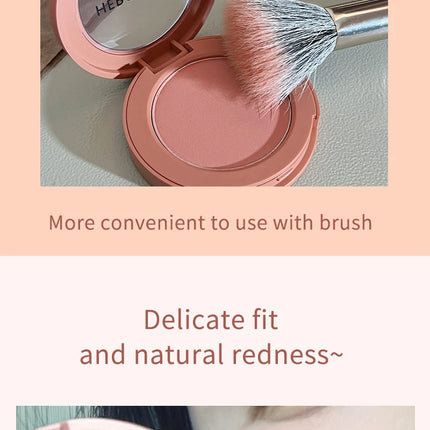HerorangeHR402 Serbuk Serbuk Monokrom Kalis Air Panjang Tahan Lama Plat Peach Orange Kabus Lembut Lembut Matte Semulajadi Blush