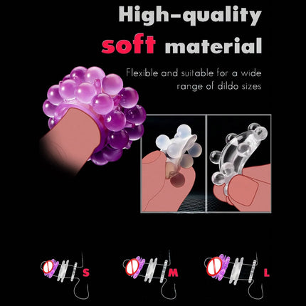 New Penis Ring Reusable Cock Ring Penis Enlargement Male Delayed Ejaculation Adult Sex Toys For Men Chastity Rings Sex Shop