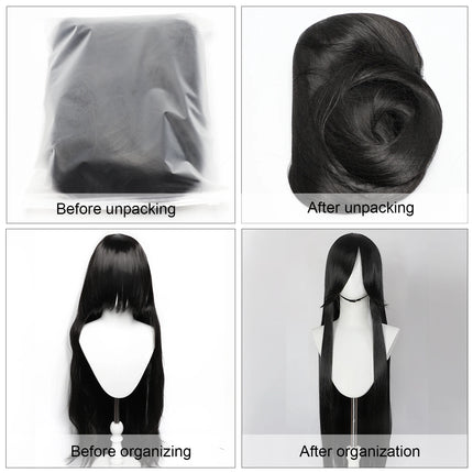 Long Straight Cosplay Wig 100CM Multiple Colors Pink Blonde Black Anime Costume Wig Universal Synthetic Cos Wig Daily Party Wig