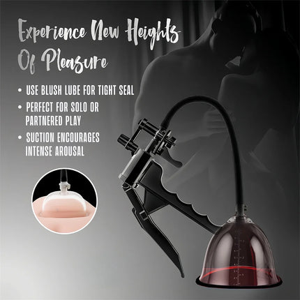 Handheld Vacuum Pump Trigger Control Adjustable Suction Silicone Seal Chest Nipples Pussy Clitoris Stimulator Sex Toy For Women