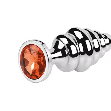 Metal Anal Plug Stainless Steel Butt Plug With Jewelry Colorful Crystal Anus Plug Adults Sex Toys for Men Women Gay Adult Game