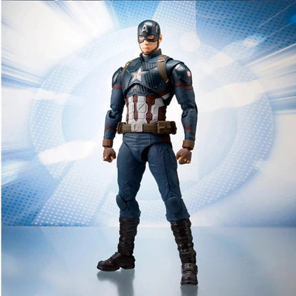 New 15cm Toys S.H.Figuarts Captain America Articulated Joints Collectible Marvel Avengers 2 Boxed Action Figure For Kids Gift