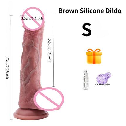 Wearable Strap on Realistic Dildos Skin Sliding Foreskin Layer Double Silicone Anal Butt Plug for Women Masturbators Sex Toys18+