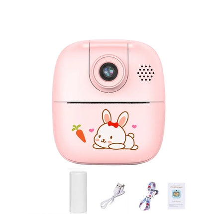 Children Cartoon Digital Camera Toy Portable Mini Photograph Printer Record Good Moment photograph Thermal Print Camera Toy Gift