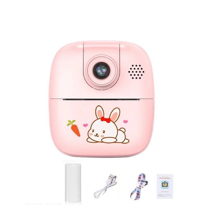 Children Cartoon Digital Camera Toy Portable Mini Photograph Printer Record Good Moment photograph Thermal Print Camera Toy Gift