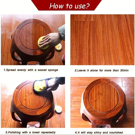 Wood Care Wax Solid Wood Furniture Polishing Seasoning Beeswax Polisher Waterproof Furniture Care Maintenance Beeswax
